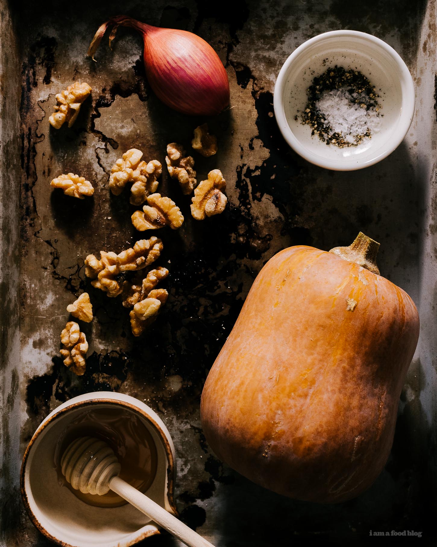 honeynut squash with honeyed walnuts 