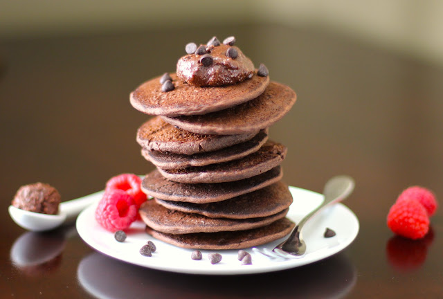 Healthy Chocolate Buckwheat Pancakes