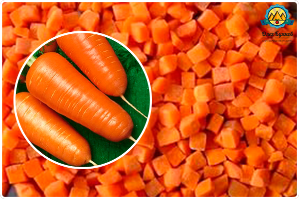 нарезанная морковка