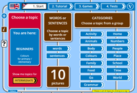 Choose a topic at englishactivities.net