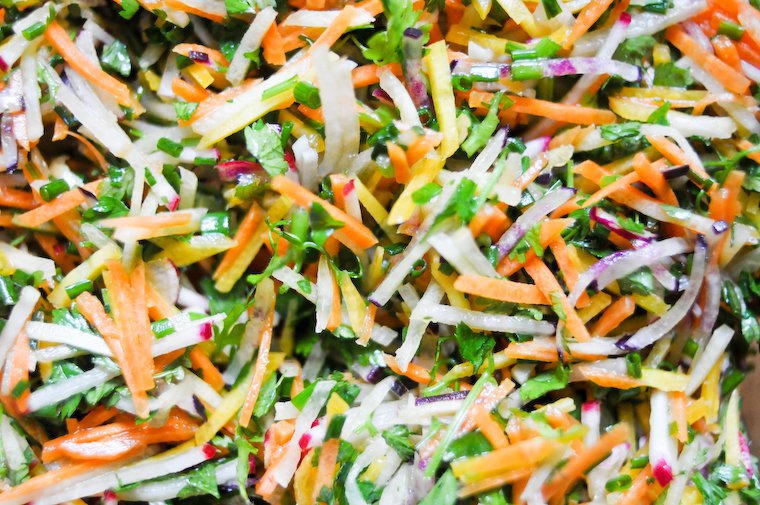 Grated salad