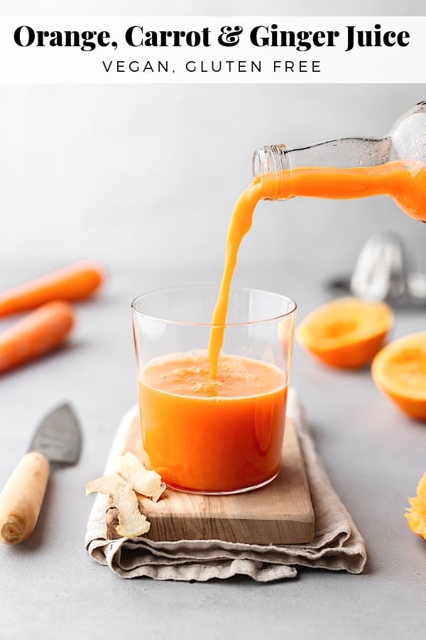 Orange, Carrot and Ginger Juice #juice #recipe #drink
