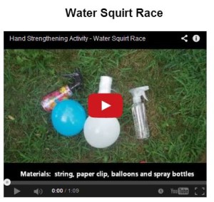 water squirt race at https://yourtherapysource.com/videosquirt.html