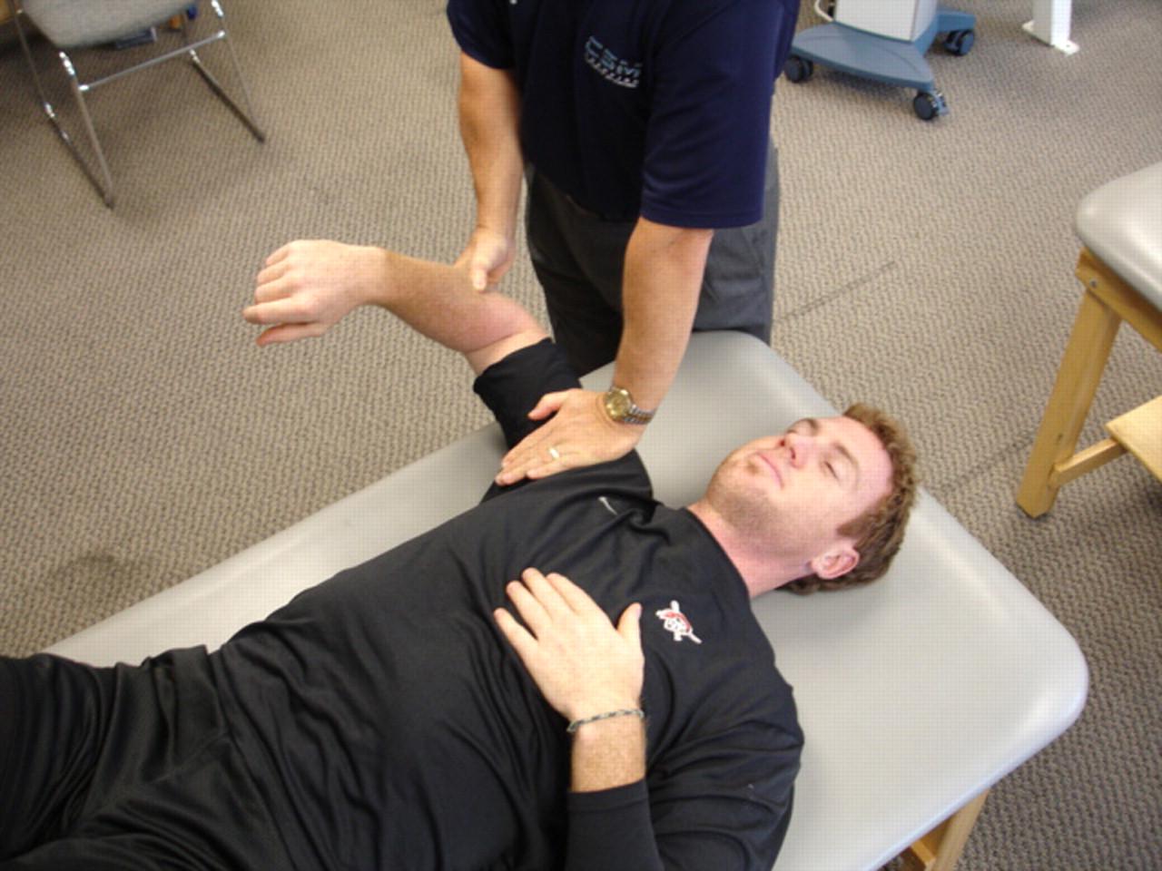 Manual Stretching The clinician provides the external force and