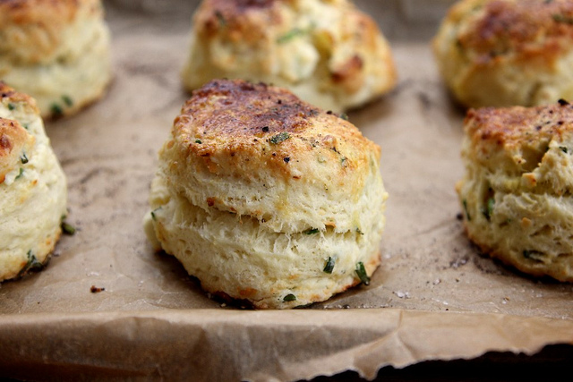 Chive and Feta Buttermilk Biscuits