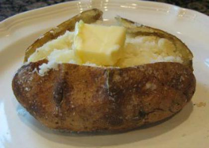 печеный картофель в микроволновке калорийность