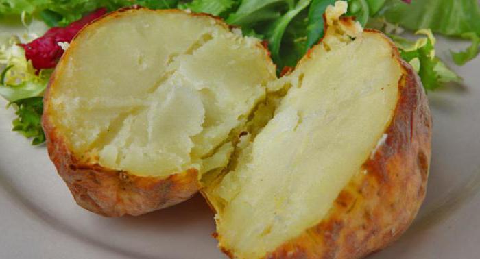 печеный картофель калорийность