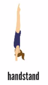 Handstand is a basic shape in gymnastics
