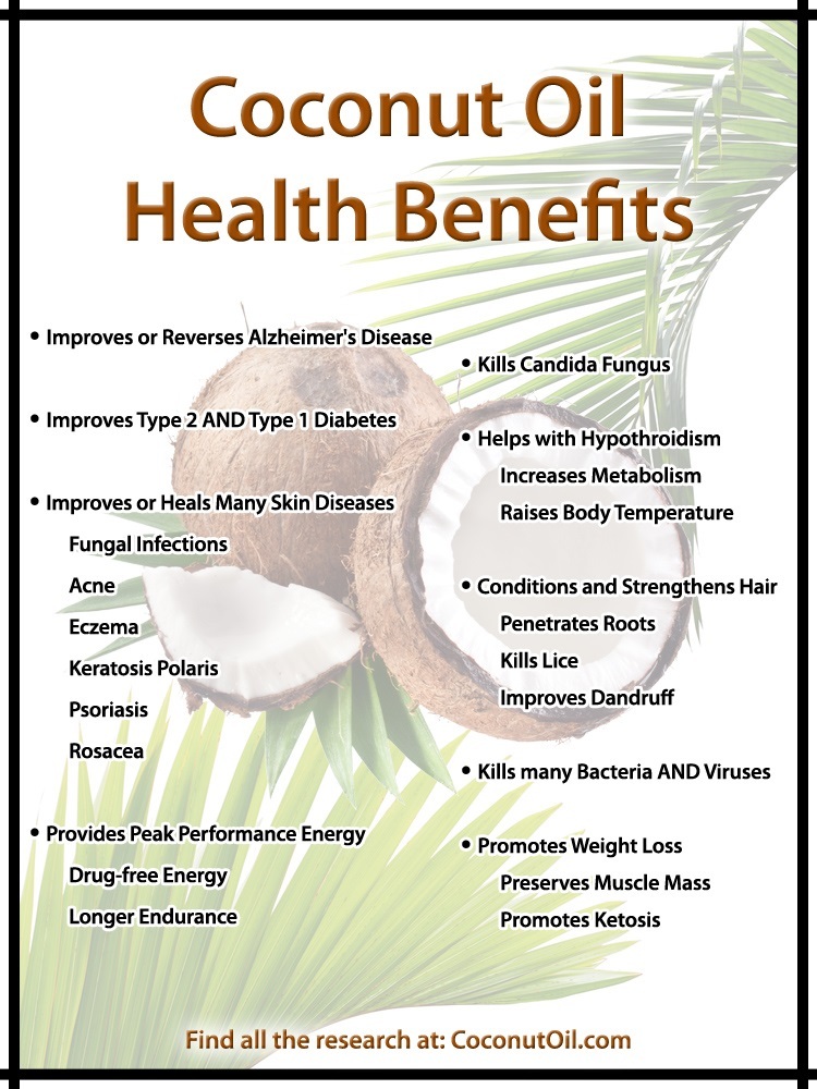 Coconut Oil Health Benefits Infograph