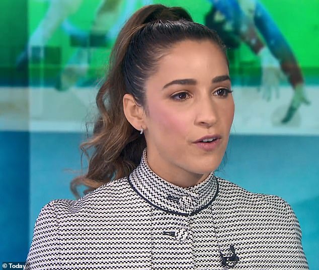 Upset: Former teammate Aly Raisman, 24, spoke against USA Gymnastics on Today Tuesday morning and