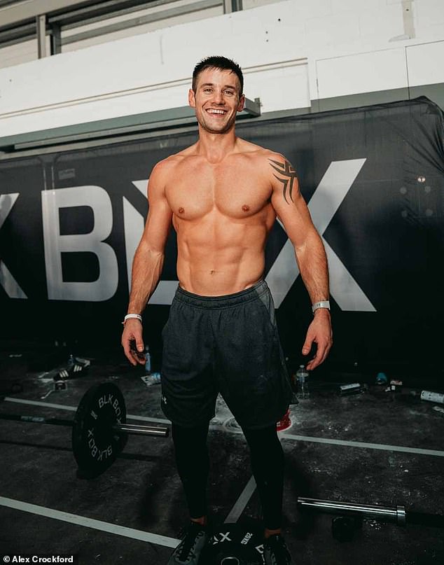 Fitness instructors have revealed how gymgoers can get back into a routine without picking up an injury (pictured, trainer Alex Crockford suggests gym goers should avoid doing repetitive routines which will overwork one area and instead exercise the whole body)