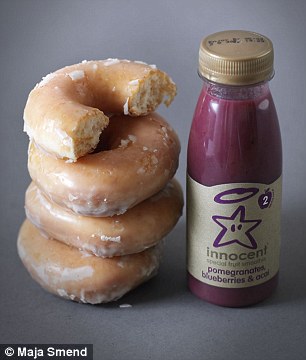 This Innocent smoothie has as much sugar as 3.5 Krispy Kreme Original Glazed Donuts