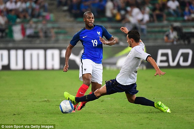Kuipers used video assistants to award Djibril Sidibe, pictured, a yellow rather than a red