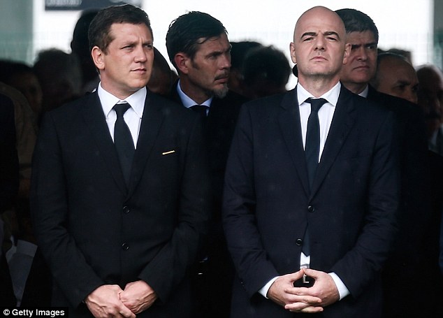 Gianni Infantino (right) wants to increase the number of teams competing at World Cup finals