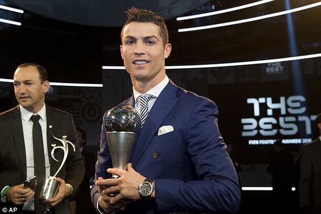 Cristiano Ronaldo was named FIFA