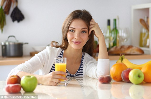 Fruit juice is high in sugar with a single glass of orange juice containing a staggering six teaspoons of sugar