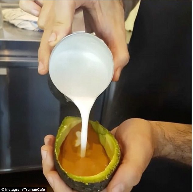 The avocado latte - a latte served inside an avocado shell - has caused a storm online this week with people saying that it