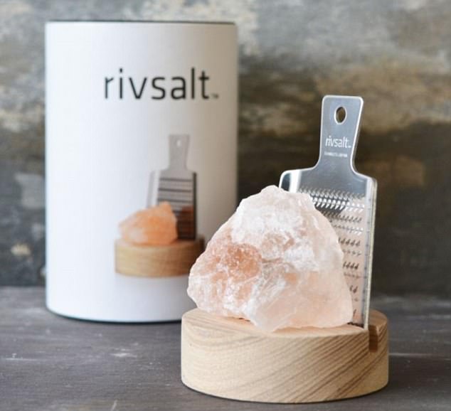 A chunk of natural Himalayan pink salt can be grated over your food. Many people are choosing pink salt because it contains minerals such as magnesium, iron and calcium