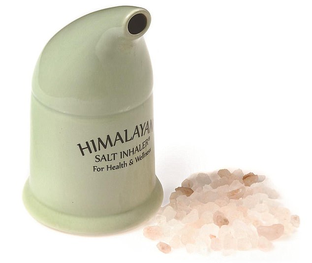 This Himalayan salt inhaler claims to provide a natural way to alleviate respiratory and sinus problems 