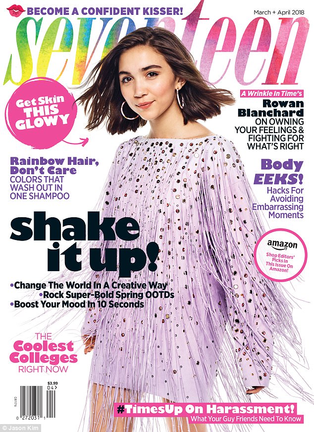 Girl star: Rowan Blanchard talked to A Wrinkle In Time co-star Reese Witherspoon for the March issue of Seventeen