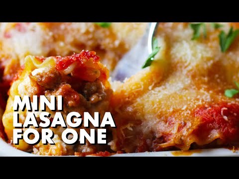 Classic Mini Lasagna For One