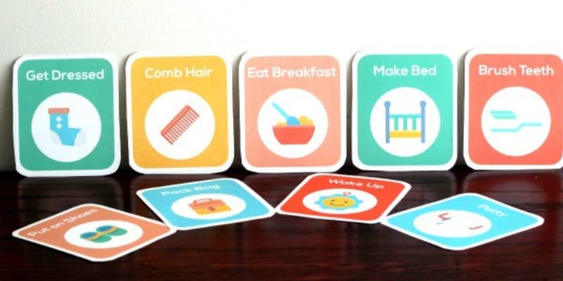  printable routine cards for toddlers