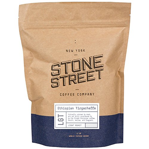 Stone Street Coffee Ethiopian Yirgacheffe Fresh Roasted Coffee, 1 lb Whole Bean