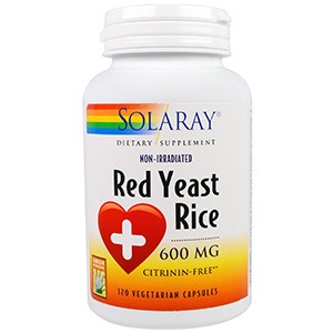 Solaray, Красный дрожжевой рис, 600 мг, 120 капсул
