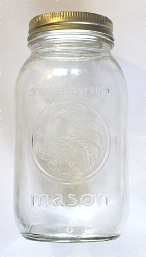Mason Jar in which to can corn