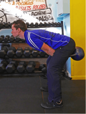 The Kettlebell Swing with the Neck Hyperextended