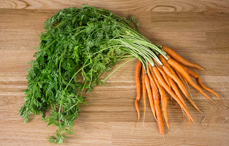 Ботва и морковь