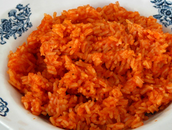 Тарелка красного риса