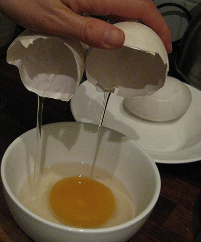 Приготовление яйца гуся