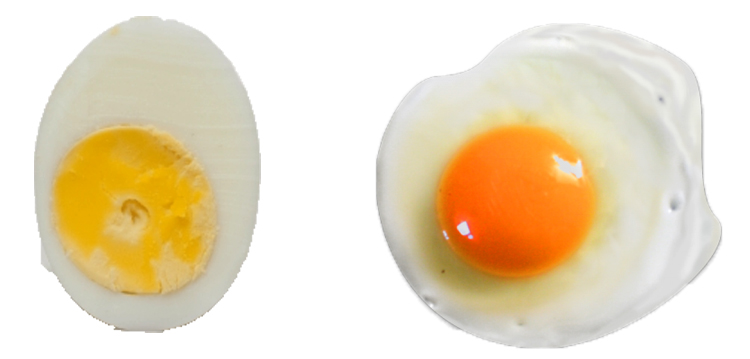 Вареное и жареное яйцо
