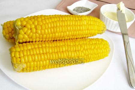 Фото рецепта Варёная кукуруза