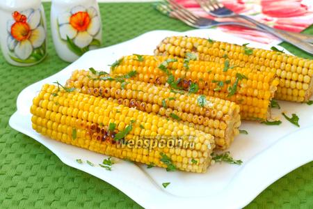 Фото рецепта Жареная кукуруза на сковороде
