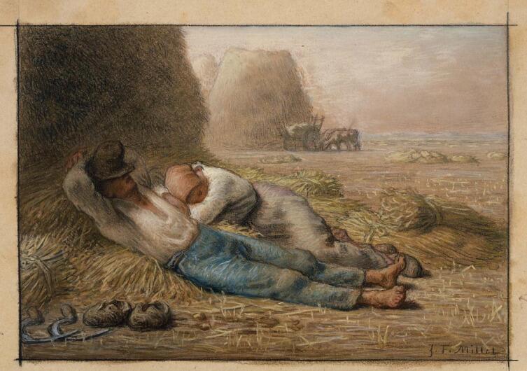Жан-Франсуа Милле, «Полуденный отдых (Сиеста)», 1866 г.