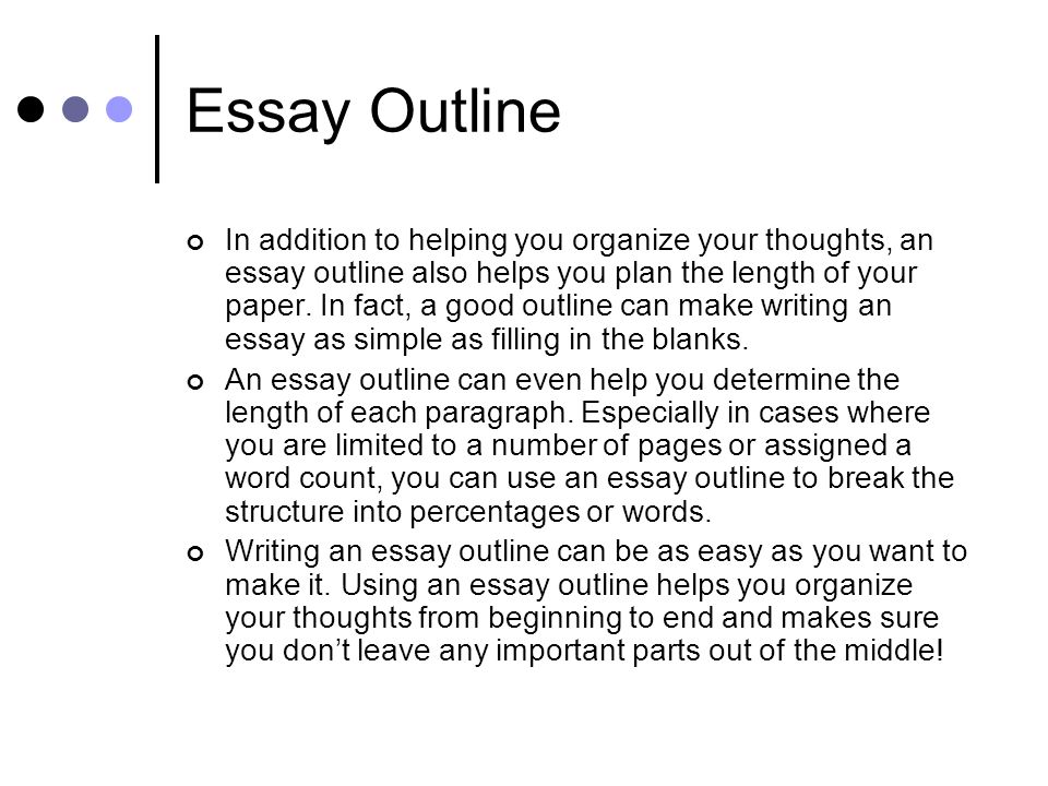 Essay Outline