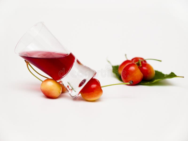 Cherry liqueur royalty free stock photos