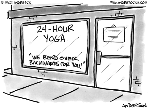 Yoga Cartoon.