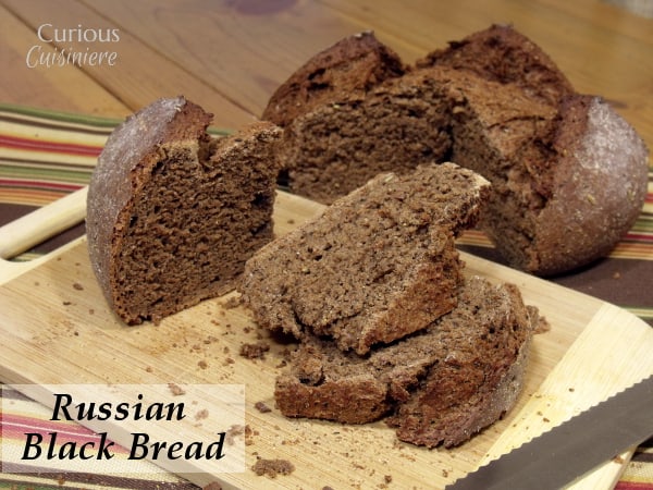 Russian Black Bread from Curious Cuisiniere #sundaysupper