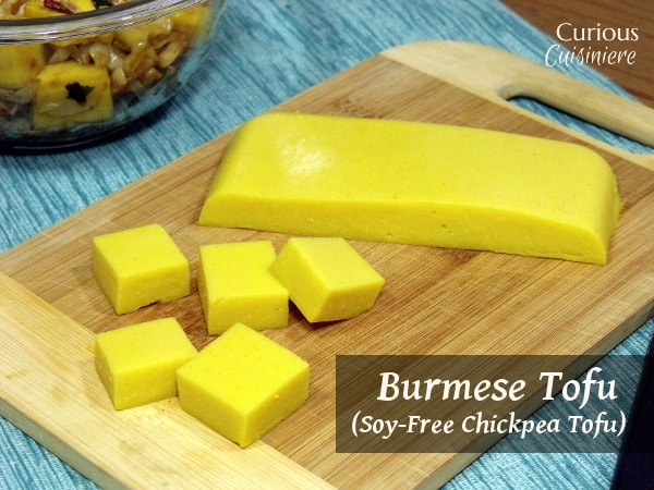 Burmese Tofu (Soy Free Chickpea Tofu) from Curious Cuisiniere
