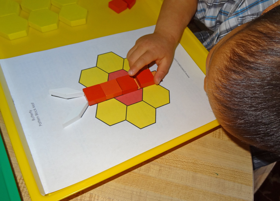 Play with pattern blocks 
