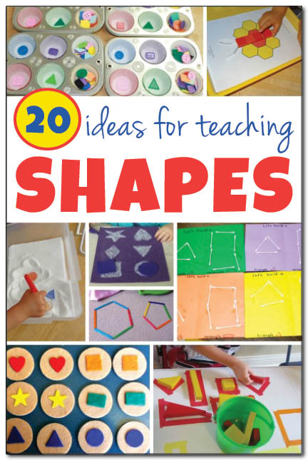 20 ideas for teaching shapes 