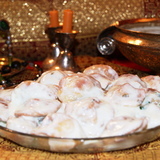 Шиш барак(shish barak bi laban)запеченные пельмени с кефирным соусом
