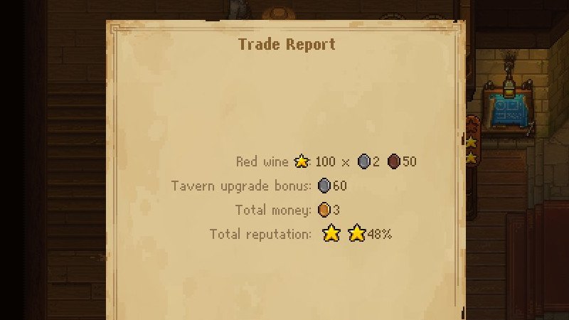 Trade report red wine