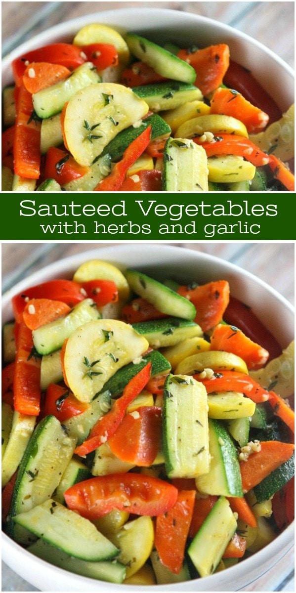 Sautéed Vegetables with Herbs and Garlic 