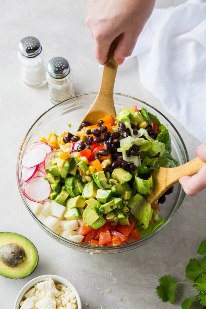 tossing Mexican Chopped Salad
