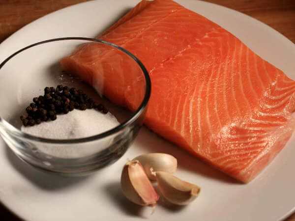 Salmon and Seasonings For Cold Smoked Salmon Recipe
