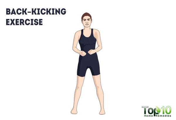 back kicking exercise
